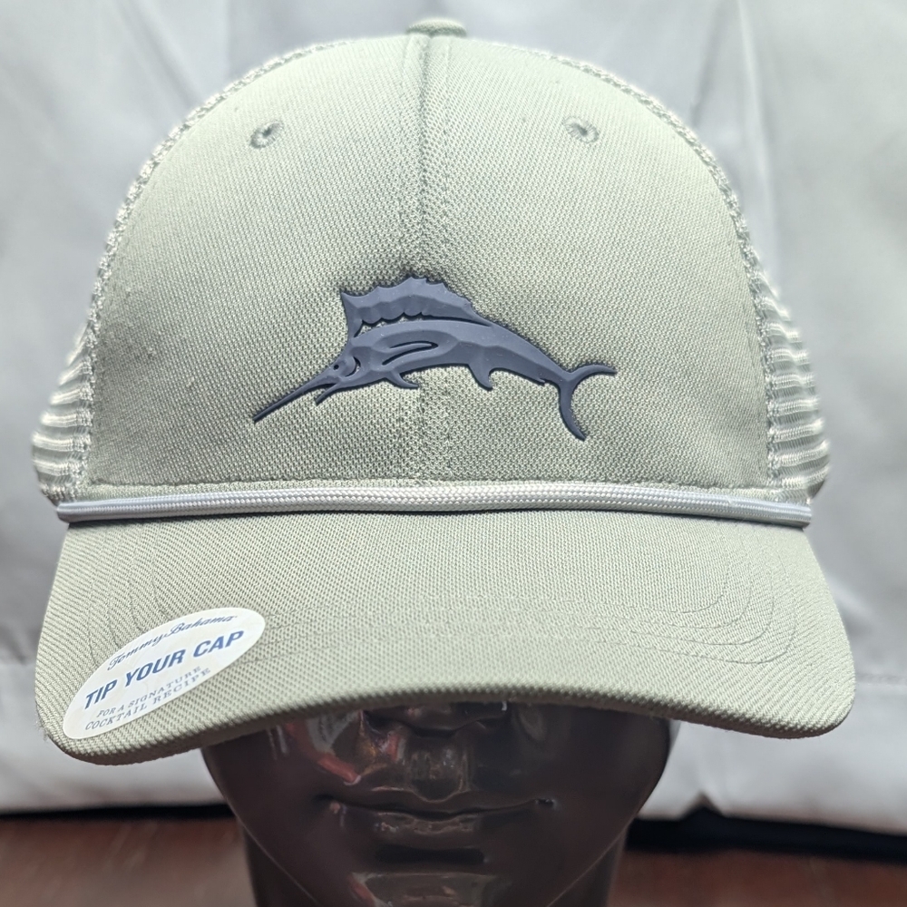 Tommy Bahama Adjustable Trucker Style Hat with Baja Margarita Mixture on Inside